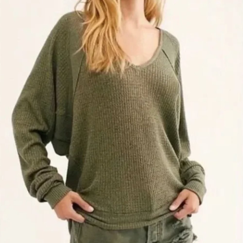 81. Free People Santa Clara Thermal Ferngully Size Medium